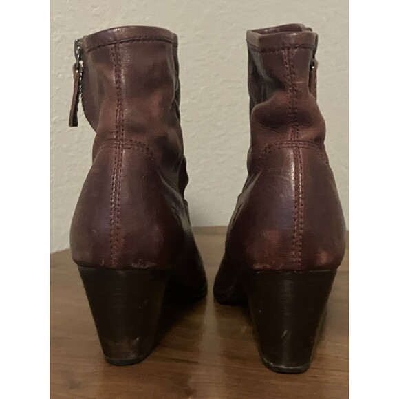 Frye Paulina Artisan Ankle Zip Bootie Womens Size 7M Reddish Brown - Picture 8 of 14